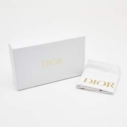 مملوكة مسبقًا Dior White Leather 30 Montaigne Crystals Belt 90CM