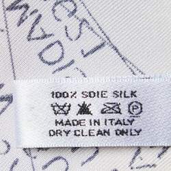 Christian Dior Pink Printed Silk Square Scarf