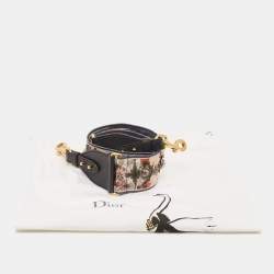Pre Owned Dior Multicolor Canvas and Leather KaleiDiorscopic Studded Shoulder Bag Strap