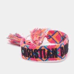 Dior J'Adior Multicolor Woven Fabric Adjustable Bracelet