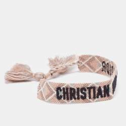 Dior J'Adior Woven Fabric Adjustable Bracelet