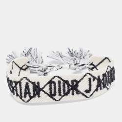 Dior J'Adior Woven Fabric Adjustable Bracelet
