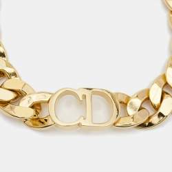 Dior CD Logo Danseuse Étoile Gold Tone Bracelet