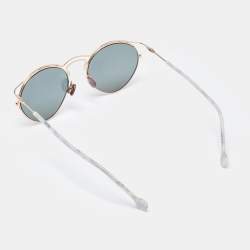 Dior White/Rose Gold Mirrored DDBOJ Frame Round Sunglasses