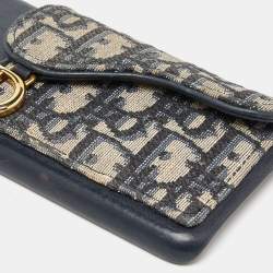 Dior Blue Oblique Canvas and Leather iPhone X Case