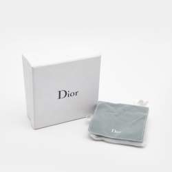 Pre Owned Dior J'Adior Leather Double Wrap Gold Tone Bracelet