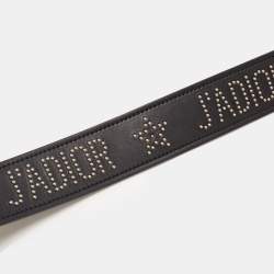 Dior Black Leather Studded J’Adior Shoulder Bag Strap