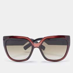 Pre Owned Dior Dark Burgundy Gradient Cannage My Dior3N Square Sunglasses