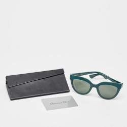 Dior Green Soft1 Cat Eye Sunglasses
