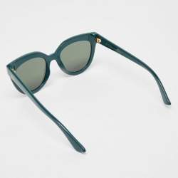 Dior Green Soft1 Cat Eye Sunglasses