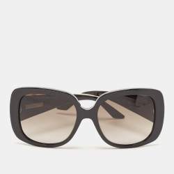 Dior Black/Ivory G4FHA Dior Lady Lady 1 Square Sunglasses
