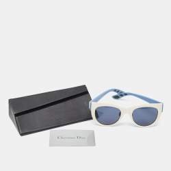 Dior Blue/White BRKKU Decale1 Cat Eye Sunglasses