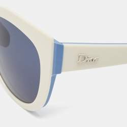 Dior Blue/White BRKKU Decale1 Cat Eye Sunglasses