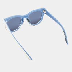 Dior Blue/White BRKKU Decale1 Cat Eye Sunglasses