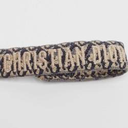 Dior Navy Blue J'Adior Embroidered Adjustable Bracelet