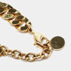 Dior CD Danseuse Étoile Gold Tone Chain Bracelet
