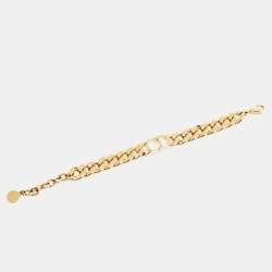 Dior CD Danseuse Étoile Gold Tone Chain Bracelet