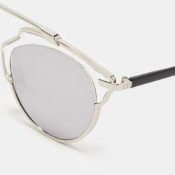 Dior Silver Mirrored APPDC So Real Round Sunglasses