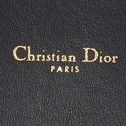 Pre Owned Dior Black Leather Wide Waist Belt 85CM