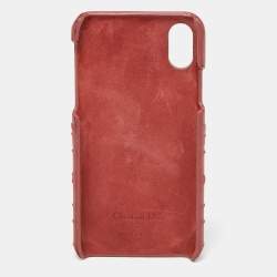 Dior Old Rose Cannage Leather Lady Dior iPhone X/XS Case