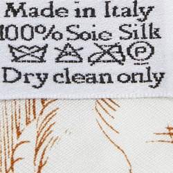 Dior White Toile de Jouy Silk Mitzah Scarf