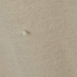 Pre Owned Dior Cream Cashmere Fringe Shawl