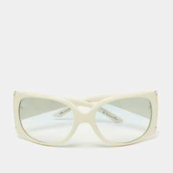 Pre Owned Dior White/Grey Gradient Daiquidior N5A5M Rectangle Sunglasses