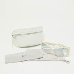 Pre Owned Dior White/Grey Gradient Daiquidior N5A5M Rectangle Sunglasses