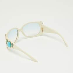 Pre Owned Dior White/Grey Gradient Daiquidior N5A5M Rectangle Sunglasses