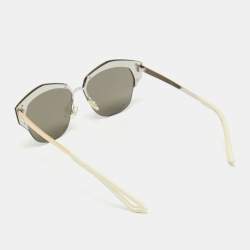 Pre Owned Dior Gold/Black I1206J Mirrored Sunglasses