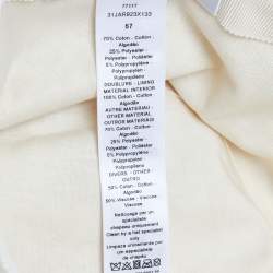 Pre Owned Dior Ivory/Gold Toile de Jouy D Bobby Cotton Bucket Hat 57