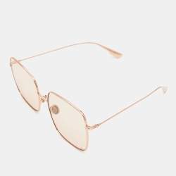 Dior Peach Stellaire Oversized Sunglasses