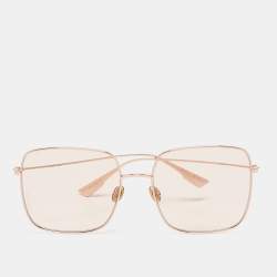 Dior Peach Stellaire Oversized Sunglasses