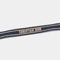 Dior Navy Blue Logo Embroidered Sunglasses Strap