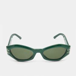 Pre Owned Dior Green/Black DiorSignature Cat Eye Sunglasses