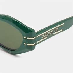 Pre Owned Dior Green/Black DiorSignature Cat Eye Sunglasses