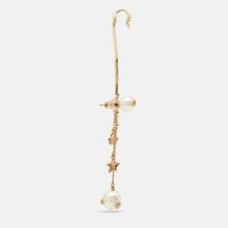 Pre Owned Dior Perles De DÃ¨sir Faux Pearl Ear Climber