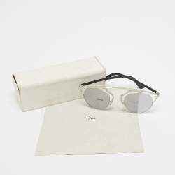 Pre Owned Dior Silver/Black Mirrored SoReal Aviator Sunglasses