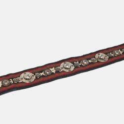 Dior Multicolor Embroidered Canvas Studded Shoulder Bag Strap