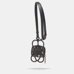 Dior Black/Navy Blue Oblique Canvas and Rubber 30 Montaigne Phone Cover with Airpods Pro Case