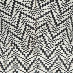 Christian Dior Cream/Black Pixel Pattern Cotton Blend Flared Jacket S