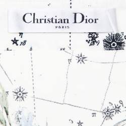 Dior White Constellation Print Cotton Tunic Top M