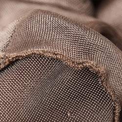 Pre Owned Christian Dior Brown Stretch Knit Sheath Dress S