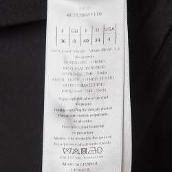 Pre Owned Christian Dior Black Wool and Silk Pleated Jacket S