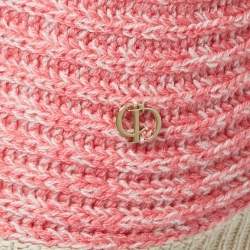 Pre Owned Christian Dior Pink Cashmere Oversized Sweater L