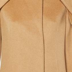 Dior Brown Camel Wool Mid-Length Coat L