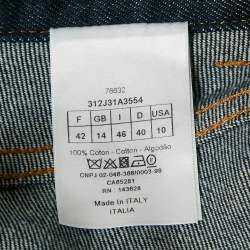 Dior Blue Denim Mid-Length Skirt L
