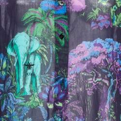 Pre Owned  Dior Purple Toile de Jouy Voyage Cotton Long Sleeve Blouse L