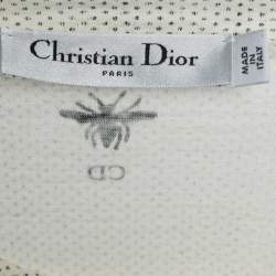 Pre Owned Dior White L'Amoureux Print Cotton T-Shirt S