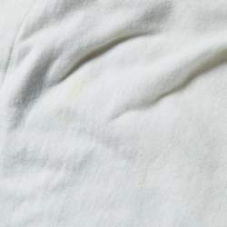 Dior Ivory J'Adior 8 Print Cotton & Linen Crew Neck T-Shirt S